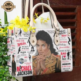 Michael Jackson Music Leather Handbag