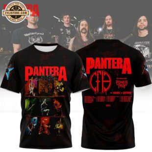 Pantera European Tour 2025 All Over Print T-Shirt