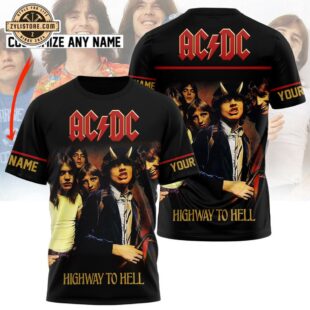 Personalized ACDC Highway To Hell All Over Print T-Shirt