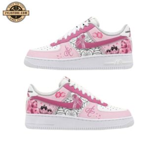 Sabrina Carpenter Breast Cancer Awareness Music Air Force 1 Shoes For Fans