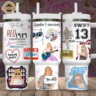 Taylor Swift Music 40oz Stainless Steel Tumbler With Handle