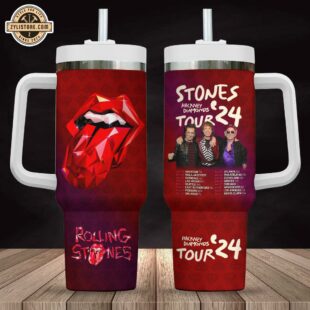 The Rolling Stones Music Stanley Stainless Steel Tumbler 40Oz With Handle