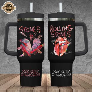 The Rolling Stones Stanley Stainless Steel Tumbler 40Oz With Handle