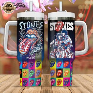 The Rolling Stones Tour 2024 Music Stanley Stainless Steel Tumbler 40Oz With Handle