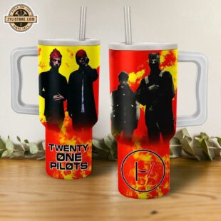 Twenty One Pilots Music Stanley Stainless Steel Tumbler 40Oz With Handle