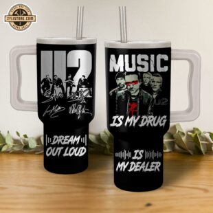 U2 Band Music Stanley Stainless Steel Tumbler 40Oz With Handle