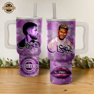 Usher Good Kisser Music Stanley Stainless Steel Tumbler 40Oz With Handle