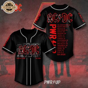 ACDC Music Baseball Jersey Shirt