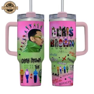 Chris Brown Music Tour Tumbler 40Oz