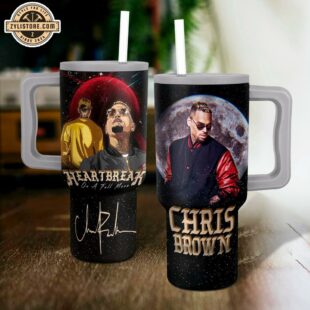 Chris Brown Music Tumbler 40Oz