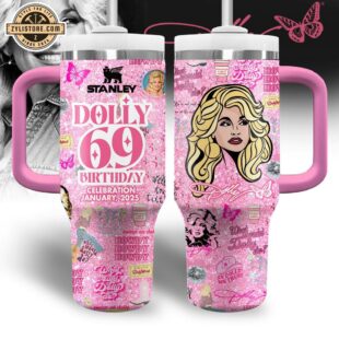 Dolly Parton Music Tumbler 40Oz With Handle