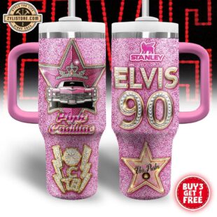 Elvis Presley 90s Tumbler 40Oz With Handle