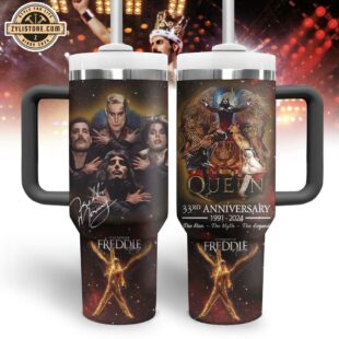 Freddie Mercury Music Tumbler 40Oz With Handle