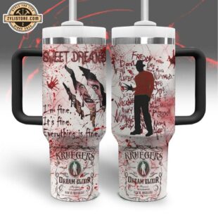 Freddy Krueger Movies Tumbler 40Oz With Handle