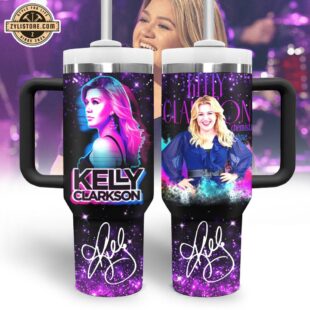 Kelly Clarkson Music Tumbler 40Oz With Handle