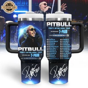 Pitbull Music Tumbler 40Oz With Handle