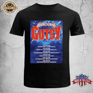 Airbourne Gutsy Germany Tour 2026 Unsiex T-Shirt