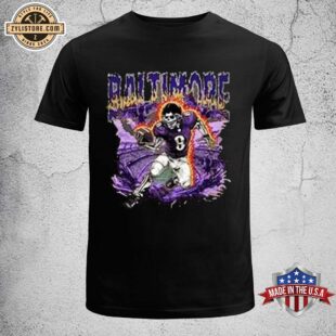 Baltimore Ravens Retro Skeleton Unisex T-Shirt