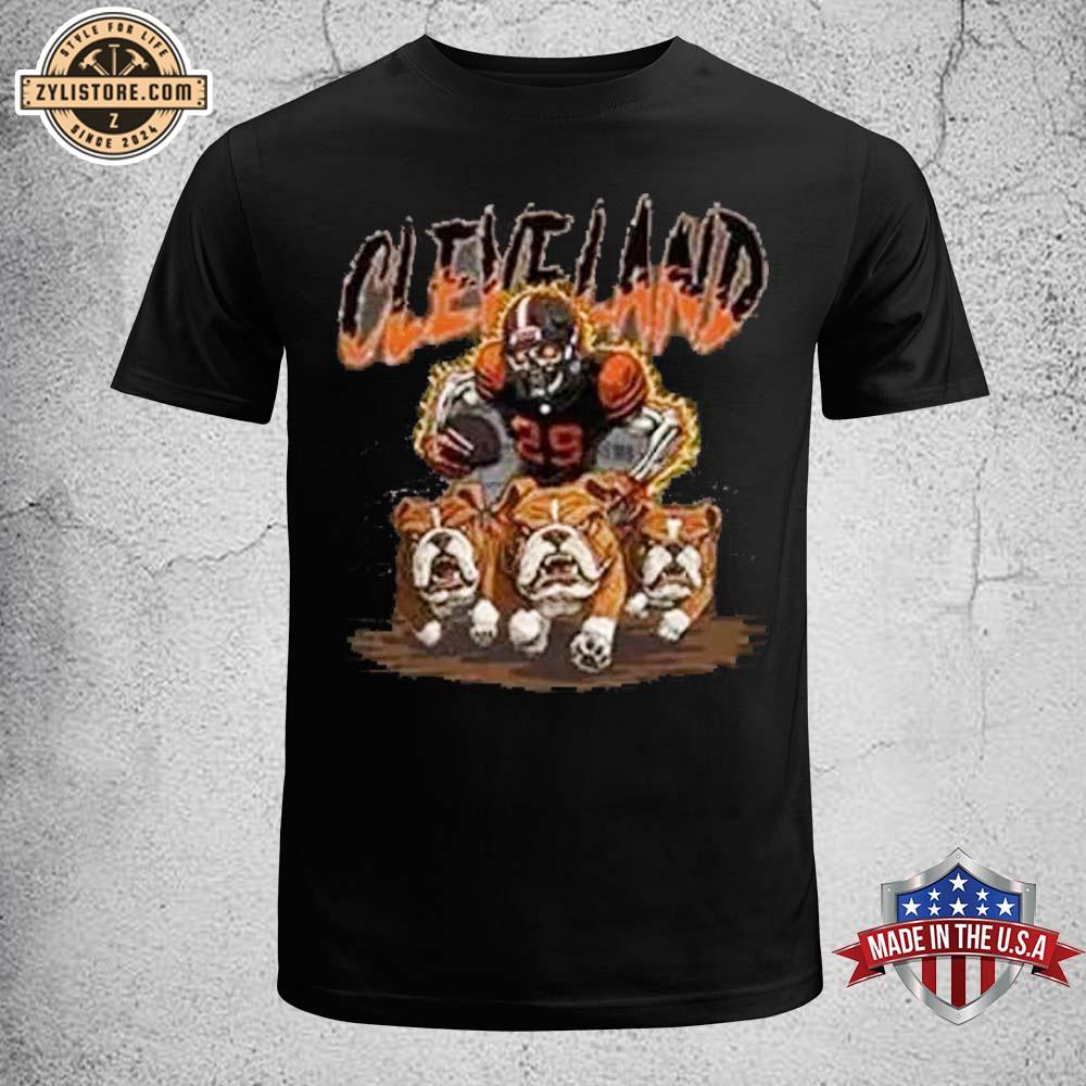 Cleveland Browns Retro Skeleton Unisex T-Shirt