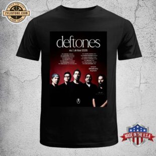 Deftones EU And UK Tour 2026 Schedule Tour Dates Unisex T-Shirt