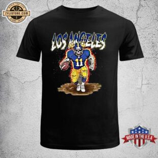 Los Angeles Chargers Retro Skeleton Unisex T-Shirt