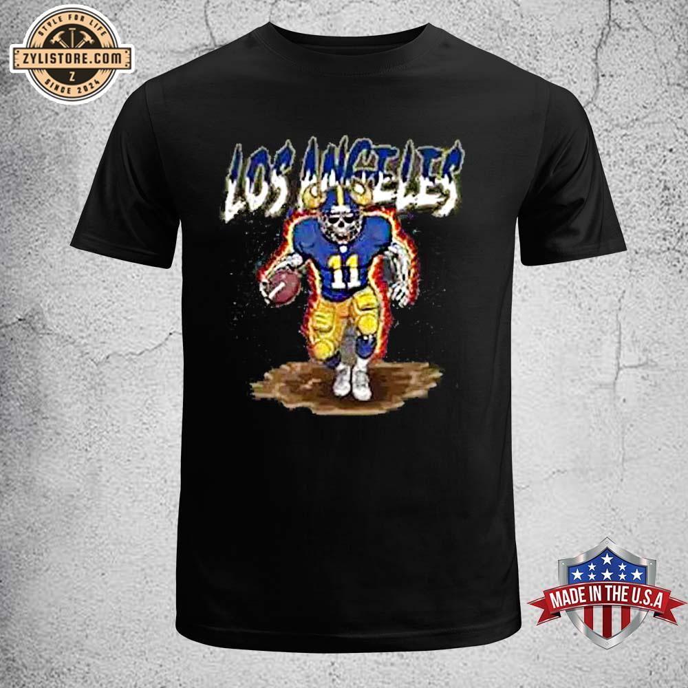 Los Angeles Chargers Retro Skeleton Unisex T-Shirt