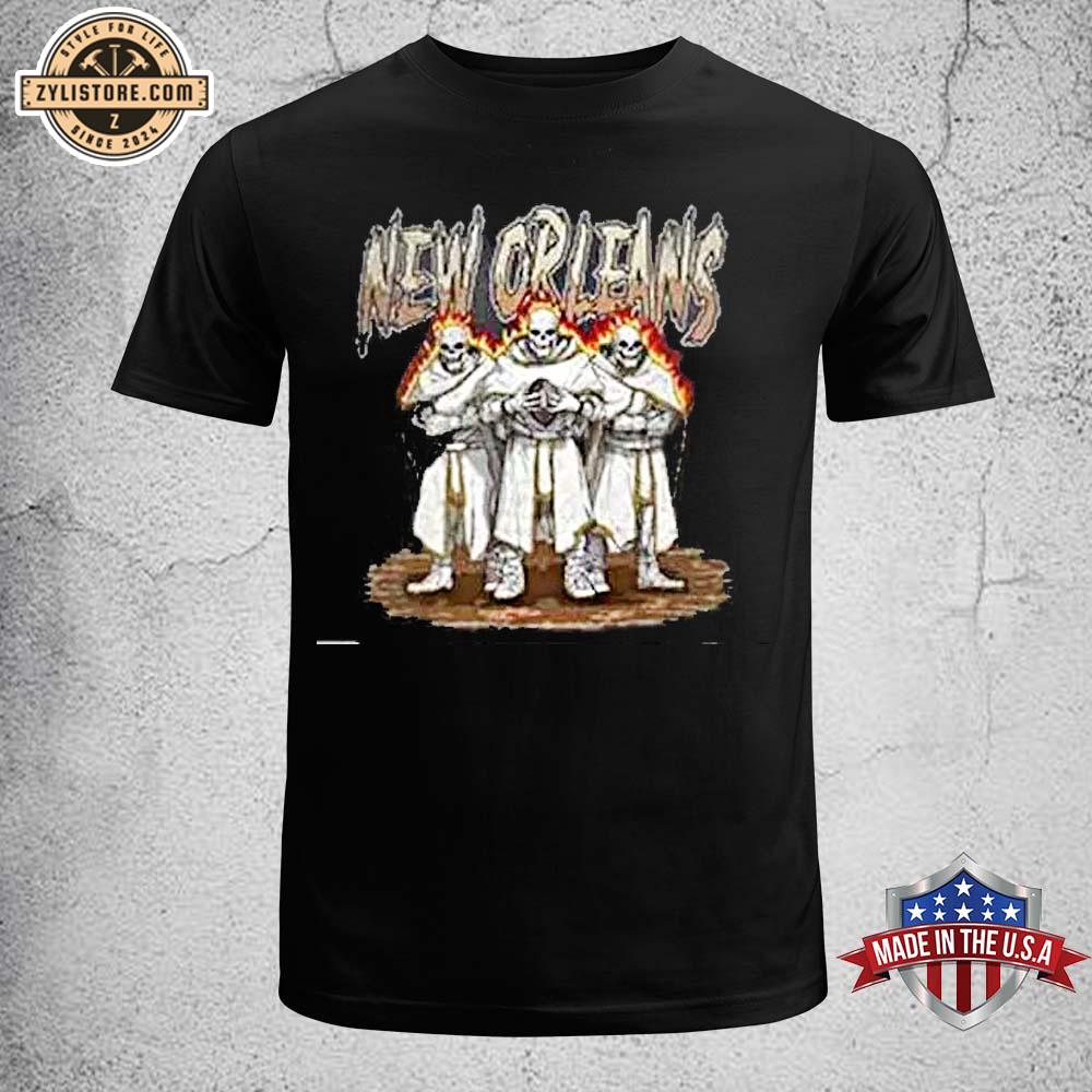 New Orleans Saints Retro Skeleton Unisex T-Shirt