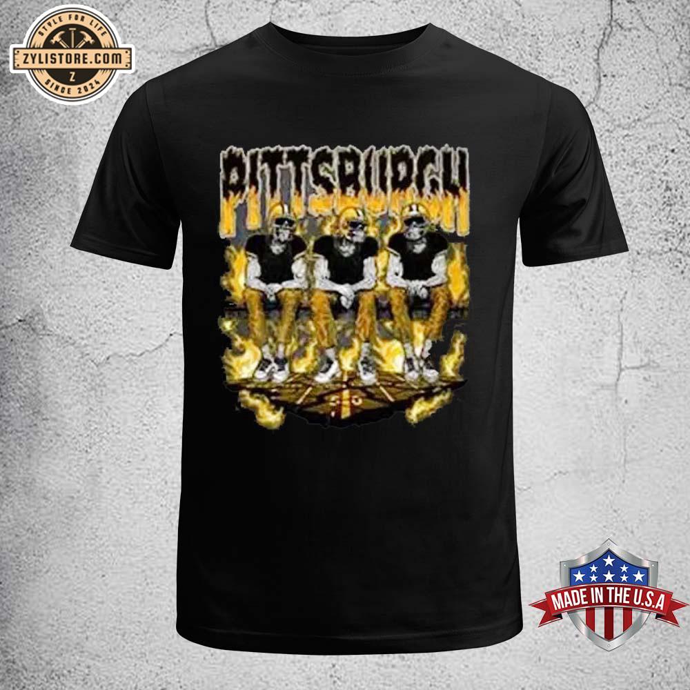 Pittsburgh Steelers Retro Skeleton Unisex T-Shirt