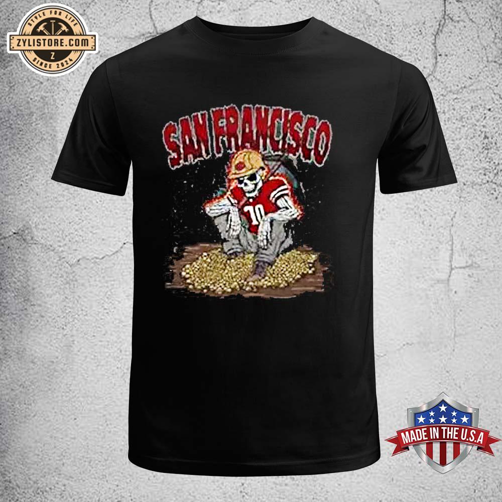 San Francisco 49Ers Retro Skeleton Unisex T-Shirt